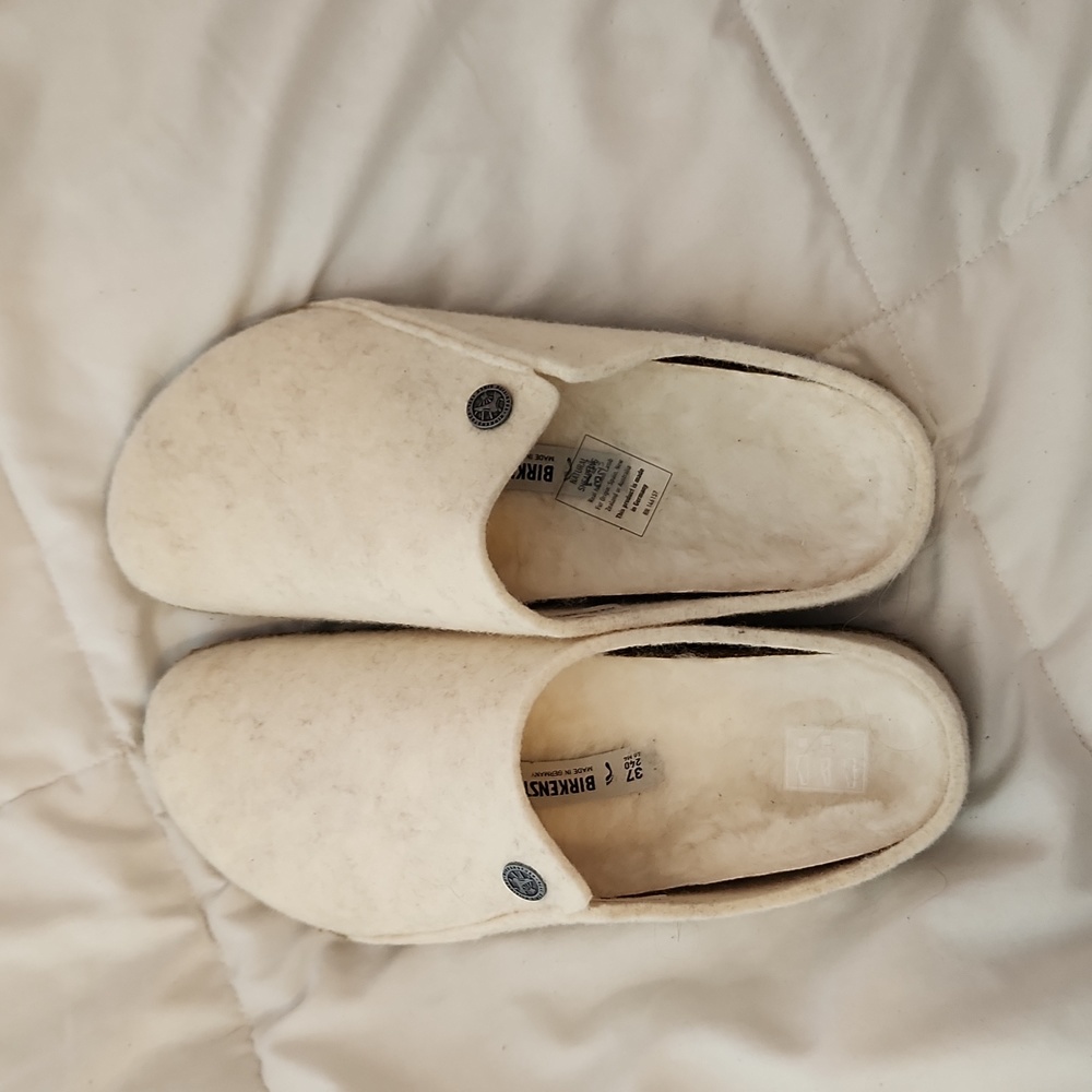 Birkenstock wool clogs